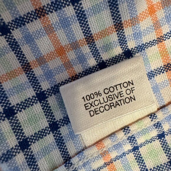 Cremieux Plaid Button Down Shirt Mens Size 2XB Short Sleeves Casual Party Cotton - Picture 5 of 7